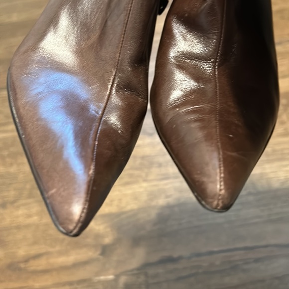 Pointy Toe Leather Fur boots - Picture 14 of 15